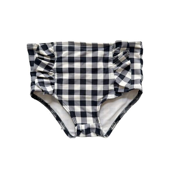 Olivia + Ocean Gingham High-Waisted Bikini Swimsuit - Picture 3 of 7
